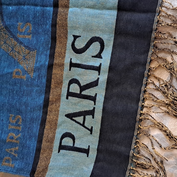 Elegant Excellent Preowned Paris Shawl - Picture 3 of 5